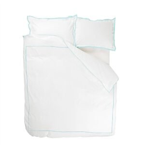 Astor Jade Queen Duvet Cover